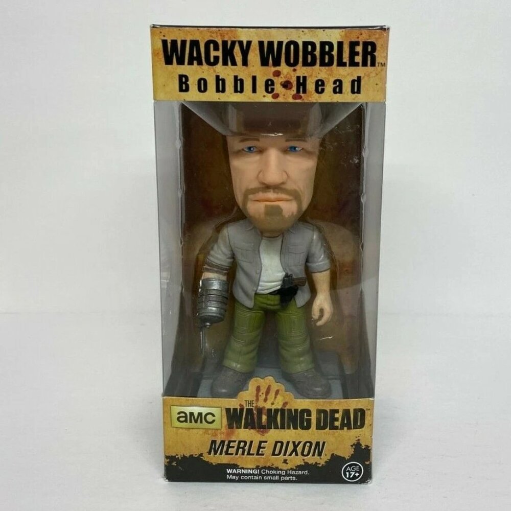 FUNKO The Walking Dead Bobblehead AMC TV Characters Merle Dixon Wacky Wobbler